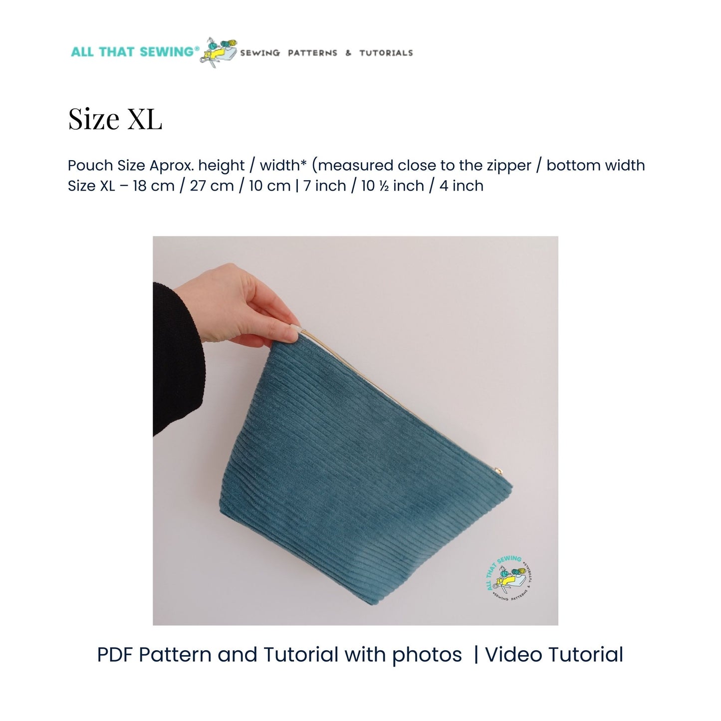 Basic Zipper Pouch - 5 Sizes