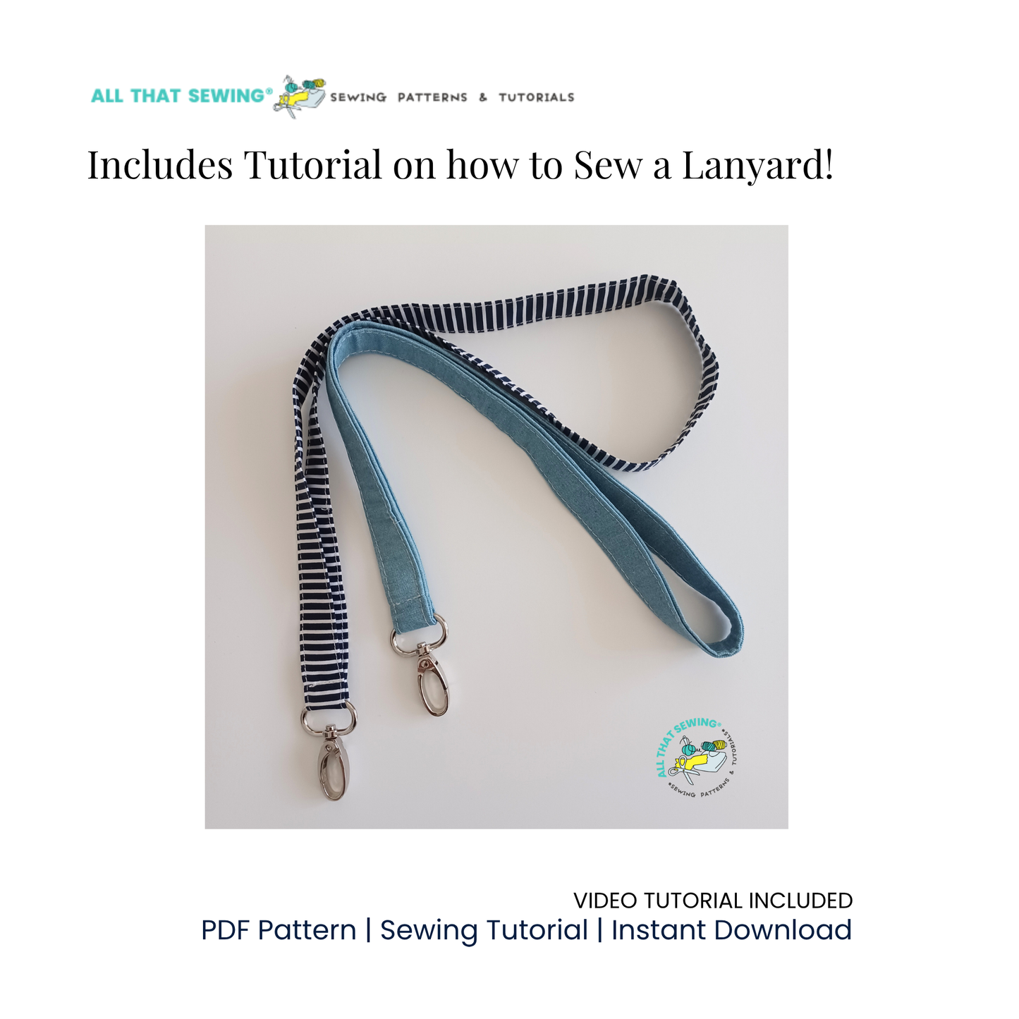 ID Zipper Wallet with Lanyard