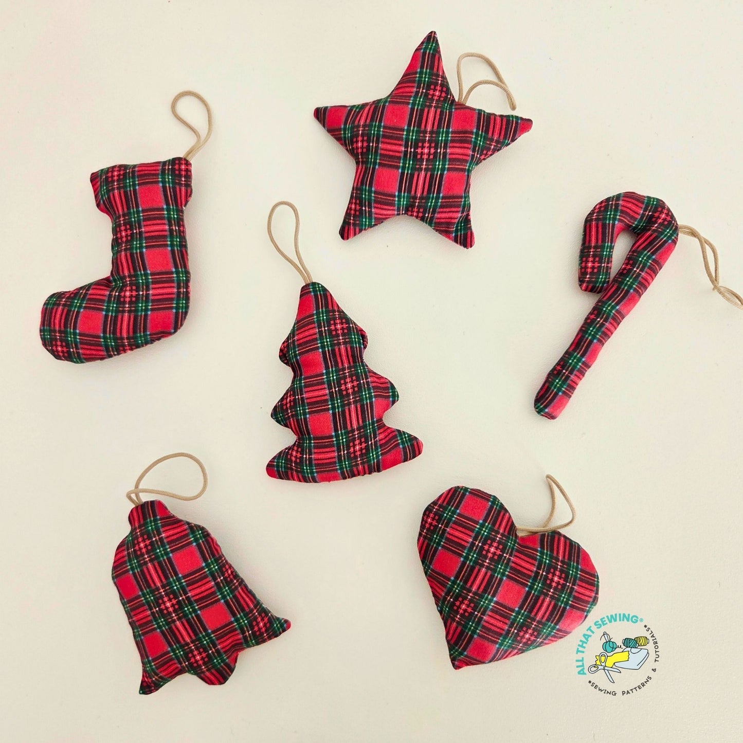 Set of 7 Christmas Ornaments