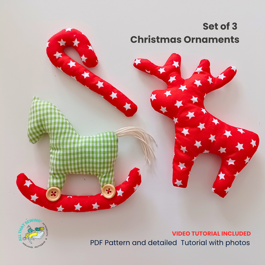 Reindeer, Candy Candy Cane and Rocking Horse