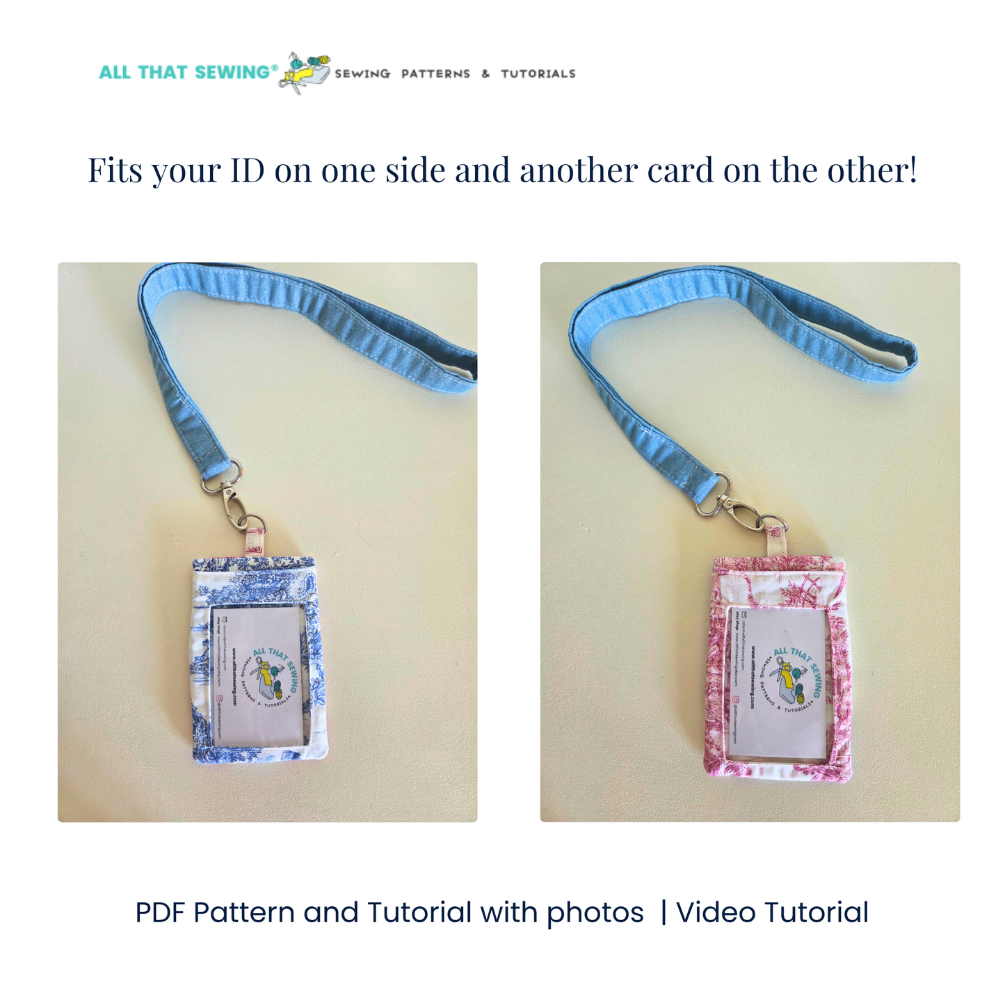 Double Badge Holder with Lanyard