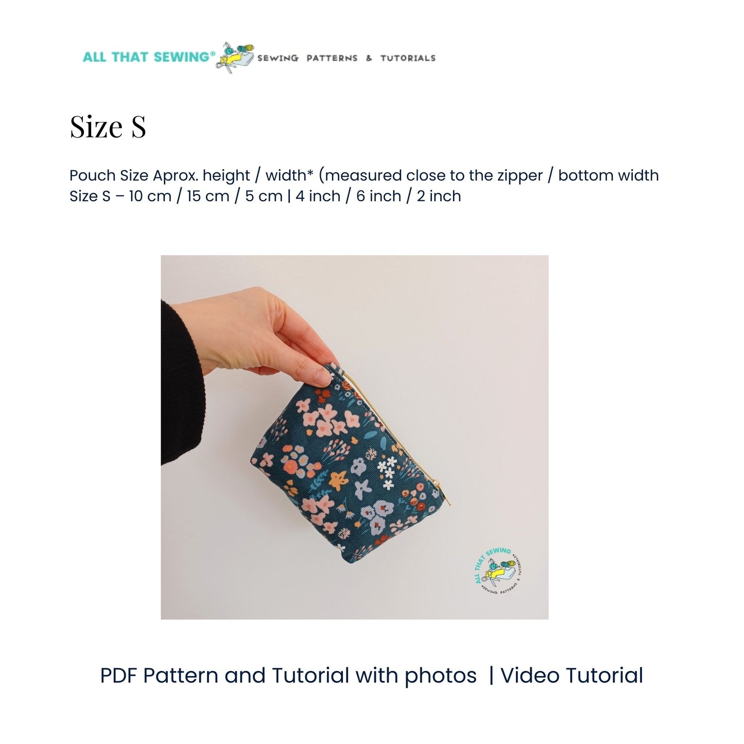 Basic Zipper Pouch - 5 Sizes