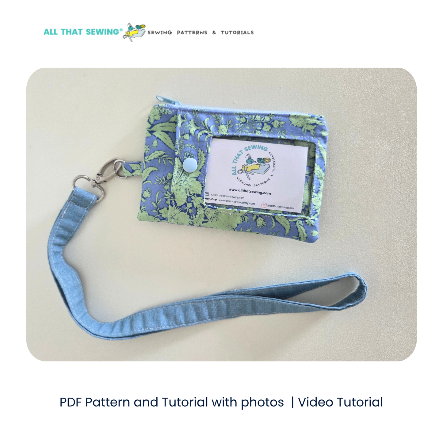ID Zipper Wallet with Lanyard