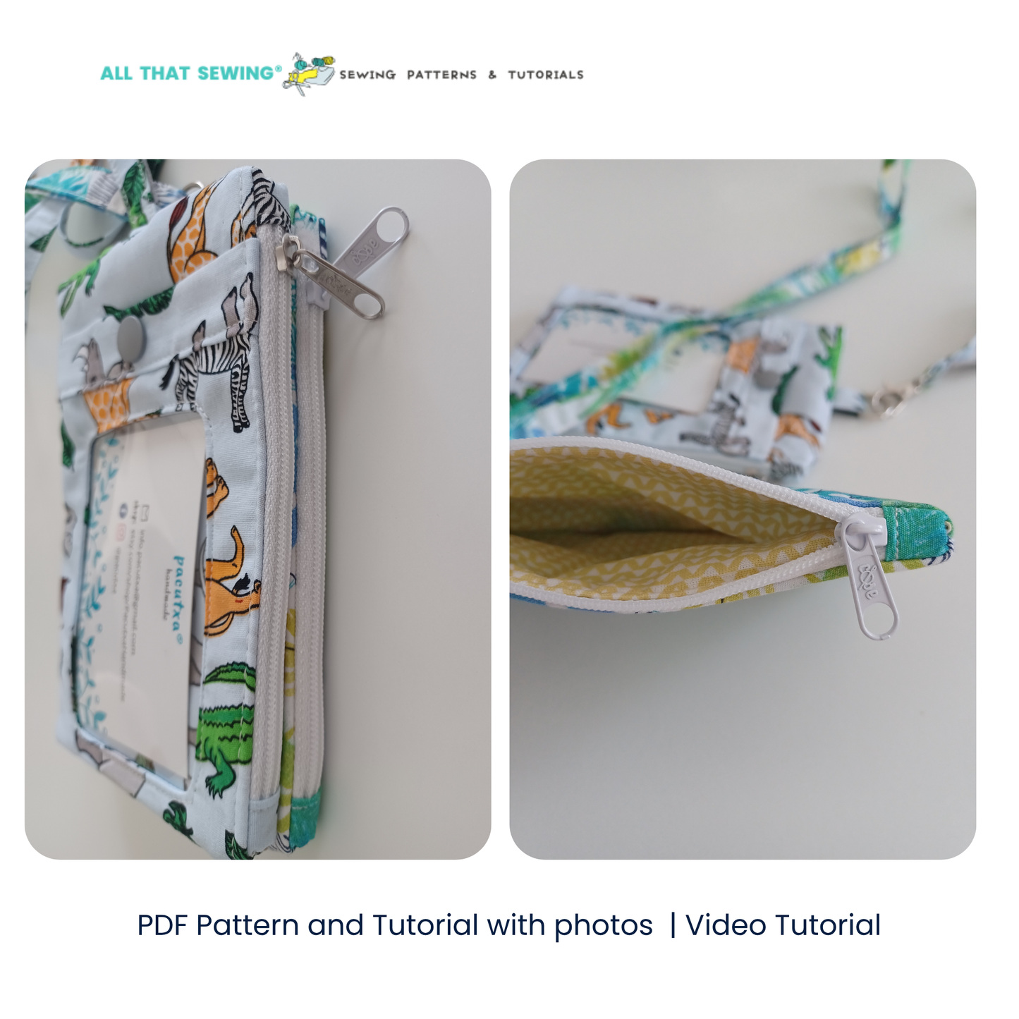 ID Zipper Wallet with Lanyard