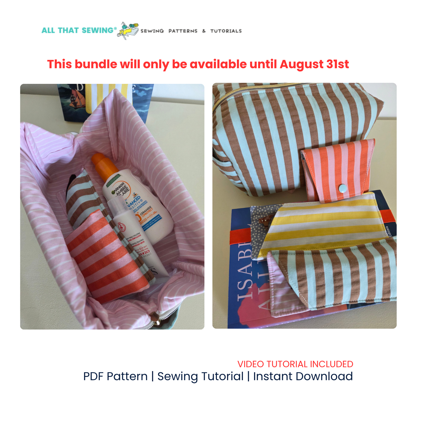 Sunny Day Set - 3 Sewing Patterns for Summer