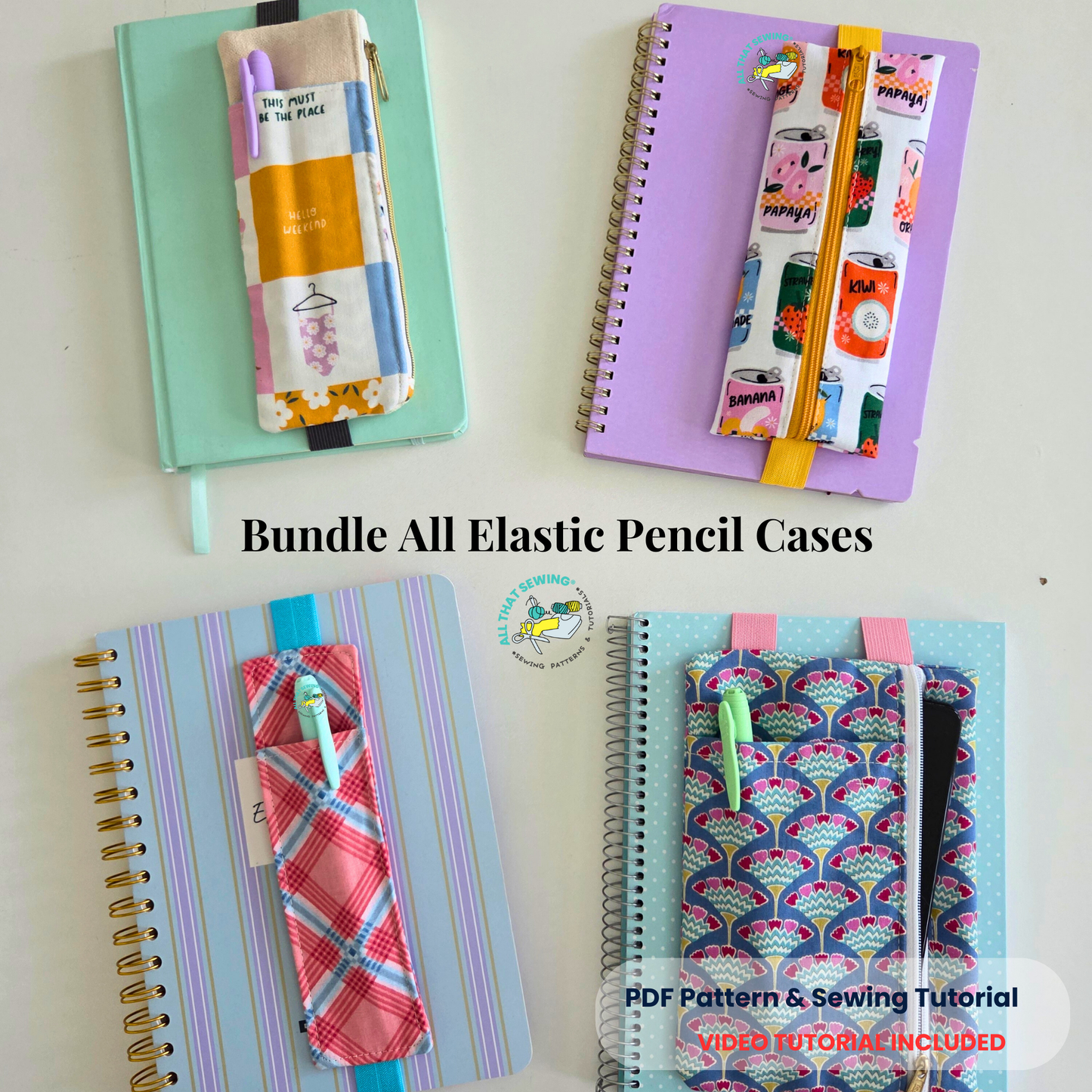 Complete Elastic Pencil Case Bundle